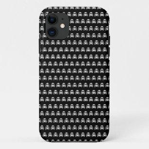 Capa Para iPhone 11 crânio assustador sobre fundo negro