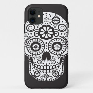 Capa Para iPhone 11 Crânio de Açúcar Sorridente