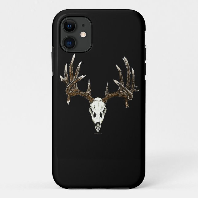 Capa Para iPhone 11 Crânio dos cervos de Whitetail (Verso)