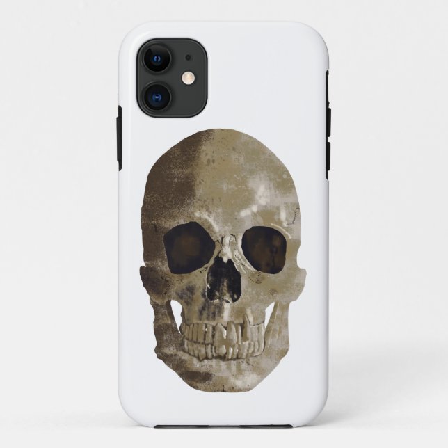 Capa Para iPhone 11 Crânio Grungy (Verso)