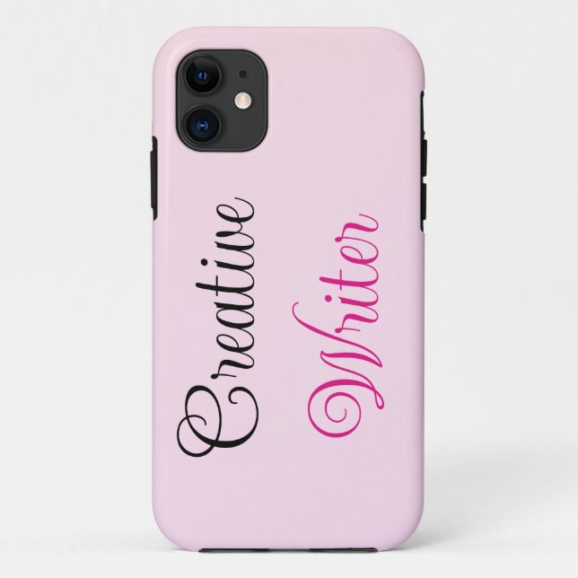 Capa Para iPhone 11 Creative Writer Pastel Pink (Verso)