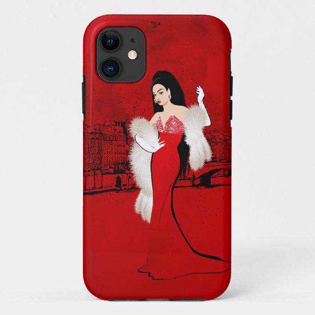 Capa Para iPhone 11 Crepitante em Paris (Verso)
