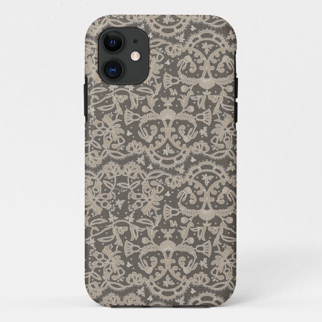 Capa Para iPhone 11 Criação de Bordados Crochet (Verso)