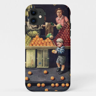 Capa Para iPhone 11 Criança e laranjas