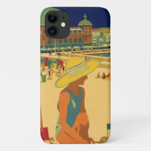 Capa Para iPhone 11 Crianças Antigas, Irmãs Férias em Família na Praia