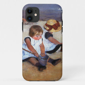 Capa Para iPhone 11 Crianças de Mary Cassatt na praia