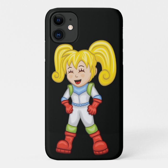 Capa Para iPhone 11 Crianças do Espaço de Cartografia / Rapariga (Verso)