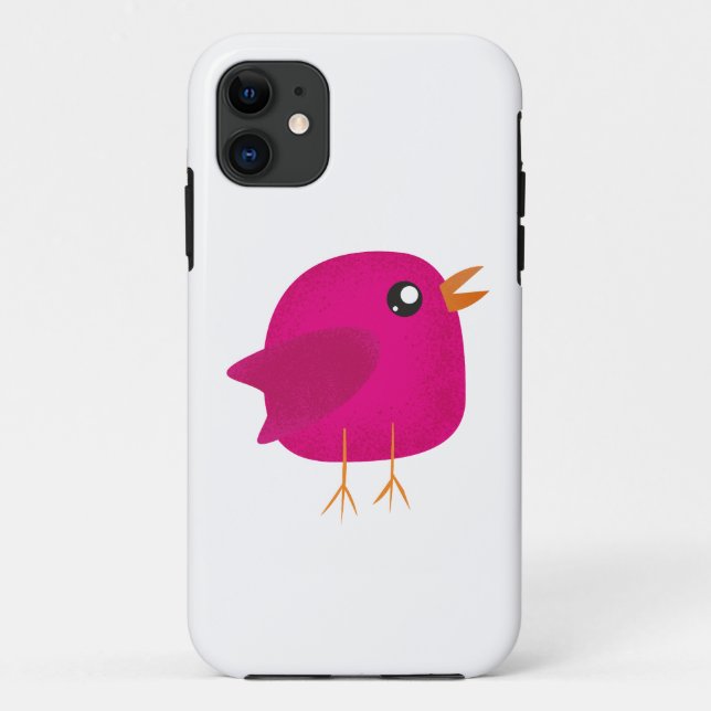 Capa Para iPhone 11 Crianças, passarinho fofo (Verso)