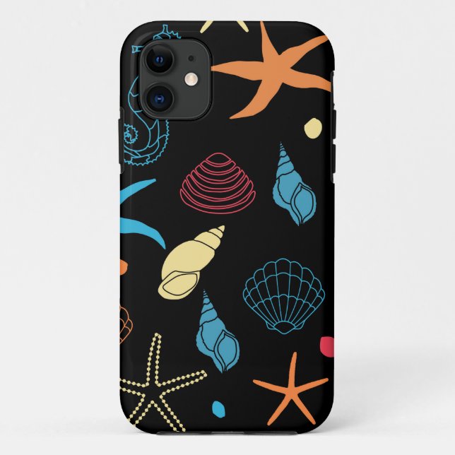 Capa Para iPhone 11 criaturas do mar (Verso)