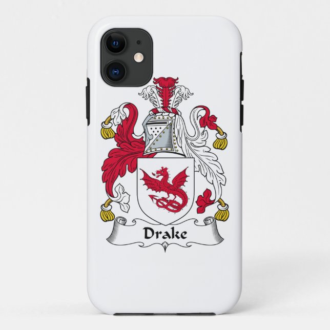 Capa Para iPhone 11 Crista da família de Drake (Verso)