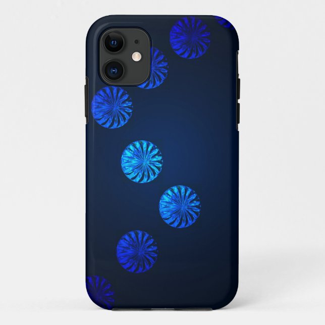 Capa Para iPhone 11 Cristal Azul Design irlandês (Verso)