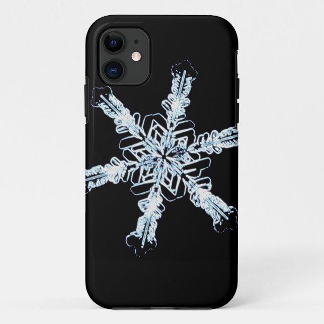 Capa Para iPhone 11 Cristal estelar da neve (Verso)