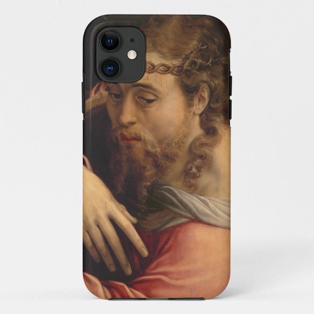 Capa Para iPhone 11 Cristo Carregando da cruz, 1540-45 (óleo no painel (Verso)