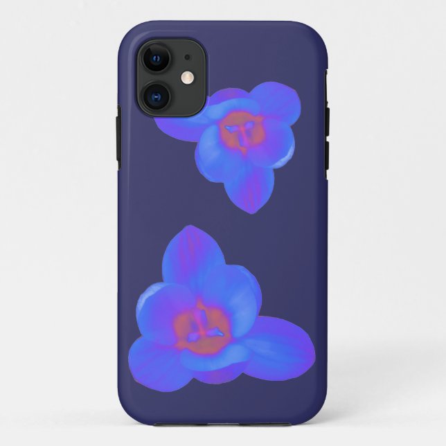 Capa Para iPhone 11 Crocus Flower Hot e Cold iPhone 5 Case (Verso)