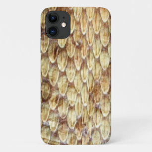 Capa Para iPhone 11 CROTALUS, RATTLESNAKE SKIN Cream Brown