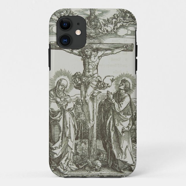 Capa Para iPhone 11 Crucificação medieval do Cristo de Jesus (Verso)
