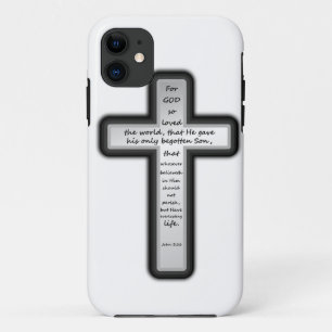 Capa Para iPhone 11 Cruz do 3:16 de John somente