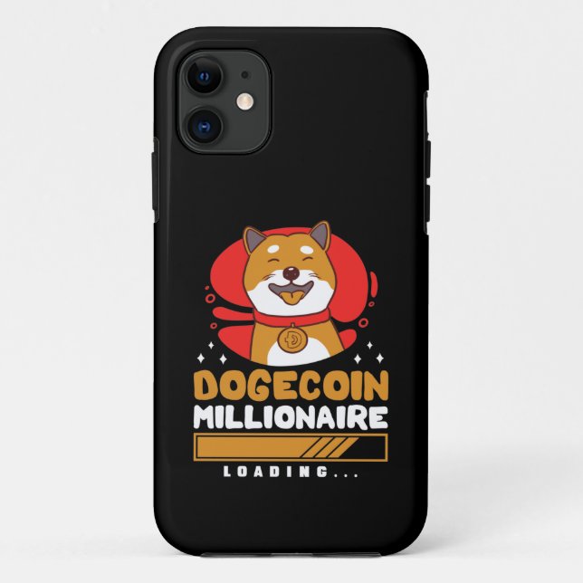 Capa Para iPhone 11 Crypto DogeCoin Milionário Carregando (Verso)