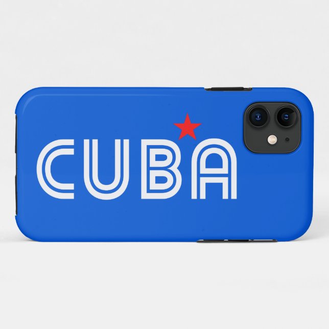 Capa Para iPhone 11 Cuba Retro (Verso (horizontal))