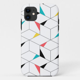 Capa Para iPhone 11 Cubos coloridos, modernos, alegres, modernos e fel