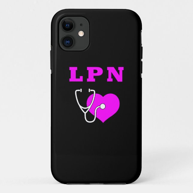Capa Para iPhone 11 Cuidados de enfermagem de LPN (Verso)