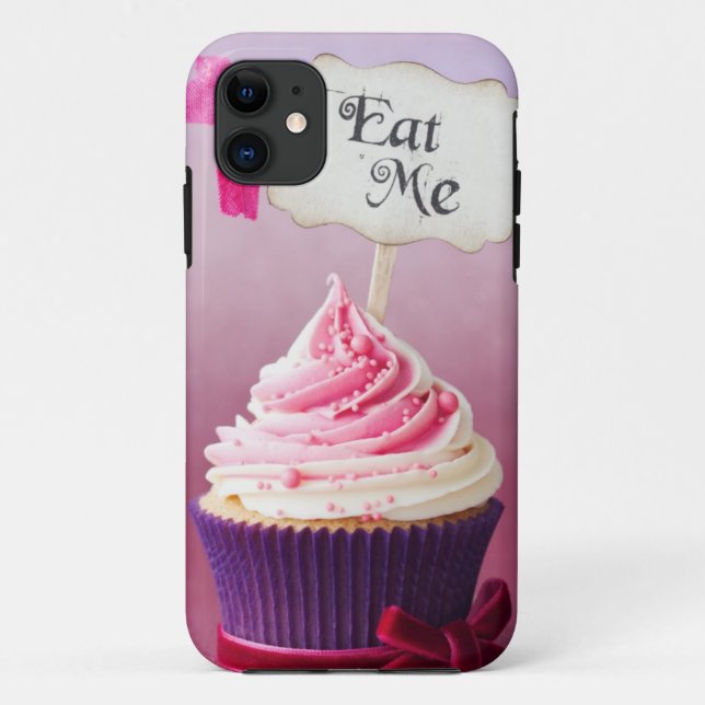Capa Para iPhone 11 Cupcake - coma-me (Verso)
