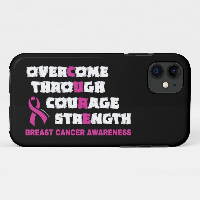 Capa Para iPhone 11 CURE...Cancer de peito (Verso (horizontal))