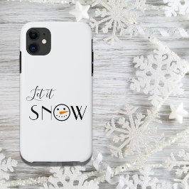 Capa Para iPhone 11 Curioso, deixe-o nevar