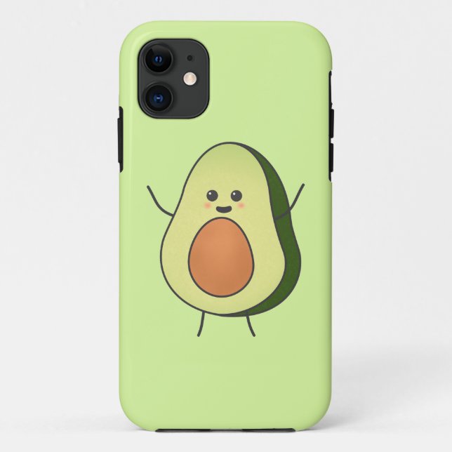 Capa Para iPhone 11 Cute Avocado (Verso)
