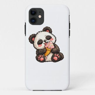 Capa Para iPhone 11 Cute Panda Ice Cream