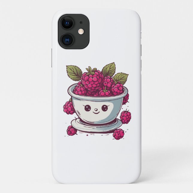 CAPA PARA iPhone 11 CUTE RASPBERRY (Verso)