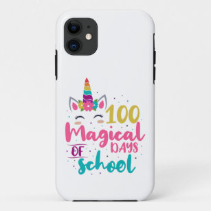 Capa Para iPhone 11 Cute Unicórnio 100 Dias Mágicos De Escola