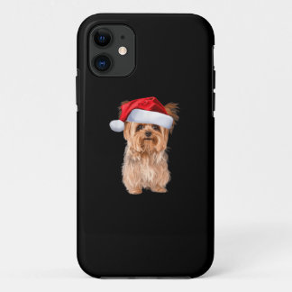 Capa Para iPhone 11 Cute Yorkshire Terrier Papais noeis Puppy Natal
