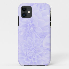 Capa Para iPhone 11 Dahlias em azul