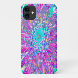 Capa Para iPhone 11 Dália Azul-Roxo e Ovo de Robin