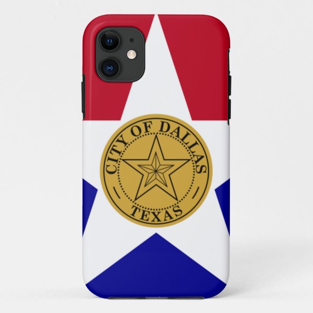 Capa Para iPhone 11 Dallas Flag (Verso)