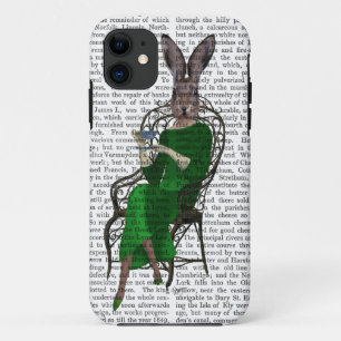 Capa Para iPhone 11 Dama Bella Rabbit Tomando chá 2