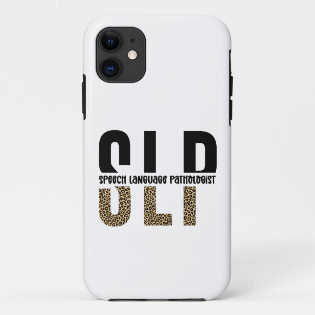 Capa Para iPhone 11 Dama patologista de língua impressão do SLP (Verso)