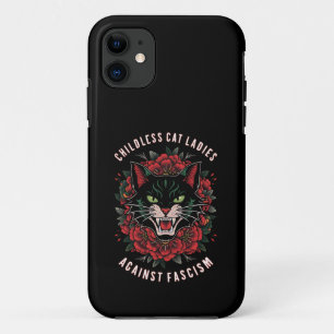 Capa Para iPhone 11 Damas de Gato sem Filhos Contra o Fascismo