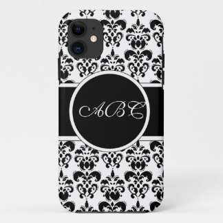 Capa Para iPhone 11 damasco preto