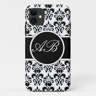 Capa Para iPhone 11 damasco preto