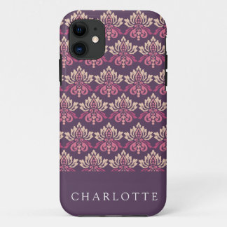 Capa Para iPhone 11 Damask Berry