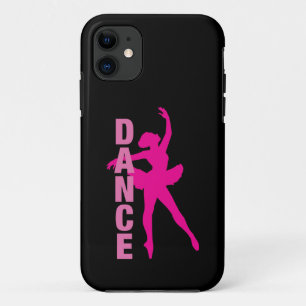 Capa Para iPhone 11 Dança Ballerina Rosa Quente