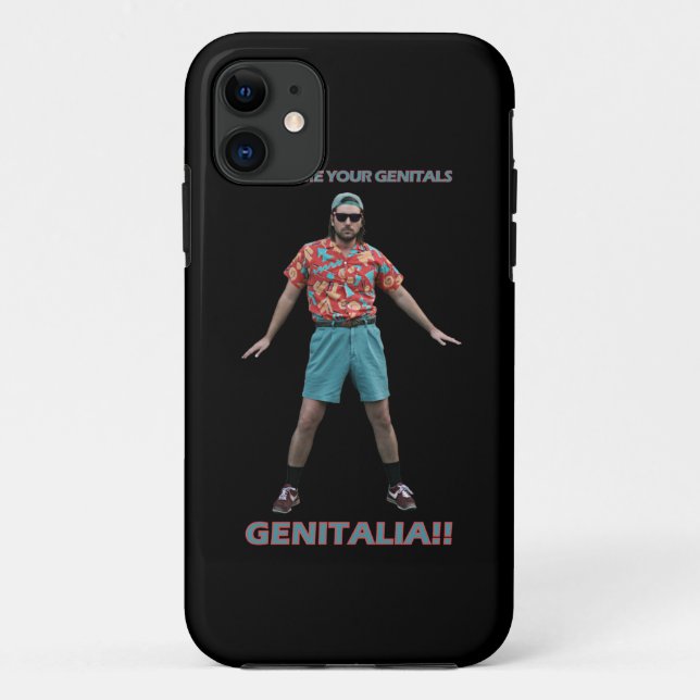 Capa Para iPhone 11 Dança dos genitais (Verso)