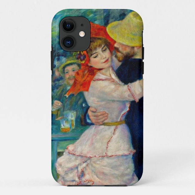 Capa Para iPhone 11 Dança em Boudonal Pierre Renoir (Verso)