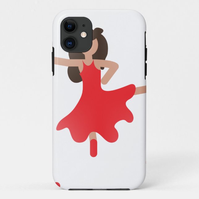 Capa Para iPhone 11 dançarina emoji (Verso)
