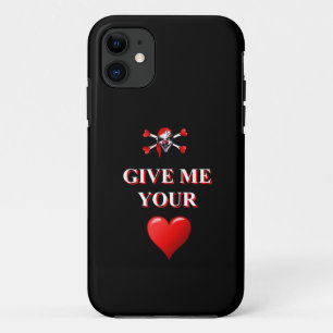 Capa Para iPhone 11 Dê-me o seu coração palhaço pirata