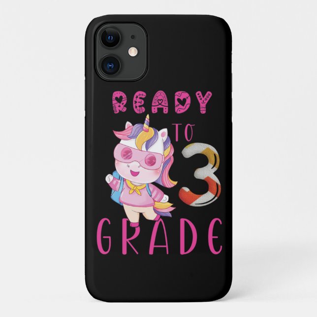 Capa Para iPhone 11 De Volta À Escola, 3º Grau (Verso)