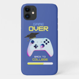 Capa Para iPhone 11 de volta ao brilho azul-amarelo da faculdade