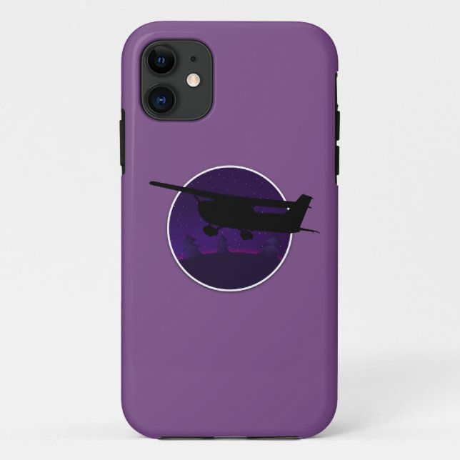 Capa Para iPhone 11 ✈️ de Voo Noturno (Verso)